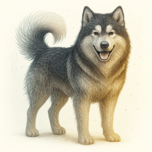 Alaskan malamut full body